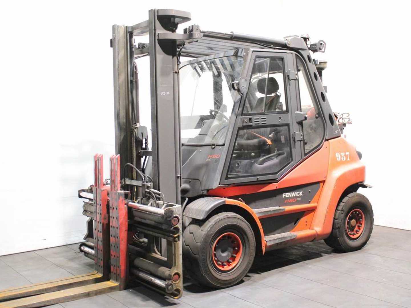 Used Forklift Truck LINDE H 60 T-03 396 GAS VIERRADFRONTSTAPLER (13020153)
