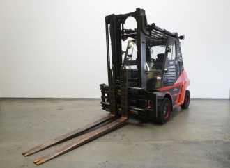 Used Forklift Truck LINDE H 60 T EVO 396-03 GAS VIERRADFRONTSTAPLER (12998953) backdrop