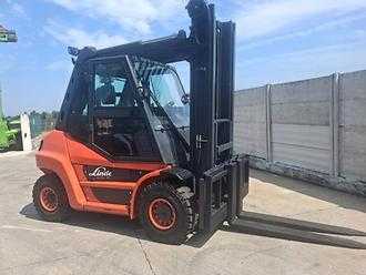 Used Forklift Truck LINDE H 70D DIESEL VIERRADFRONTSTAPLER (13052738)