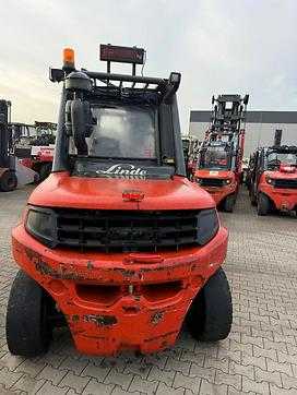 Used Forklift Truck LINDE H 80 D -03 1100  DIESEL VIERRADFRONTSTAPLER (13025263)