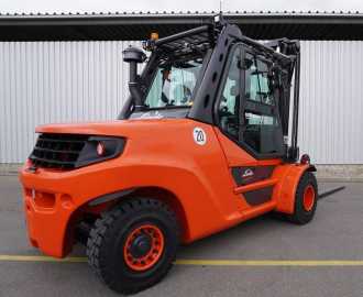 Used Forklift Truck LINDE H 80 D/1100 EVO 396-03 DIESEL VIERRADFRONTSTAPLER (13067613)