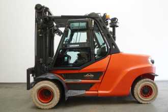 Used Forklift Truck LINDE H 80 D/1100 EVO 396-03 DIESEL VIERRADFRONTSTAPLER (13076113)