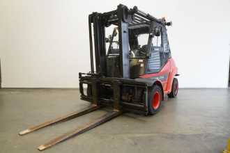 Used Forklift Truck LINDE H 80 D EVO 396-03 DIESEL VIERRADFRONTSTAPLER (12920931) backdrop