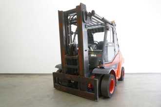 Used Forklift Truck LINDE H 80 D EVO 396-03 DIESEL VIERRADFRONTSTAPLER (13047392) backdrop