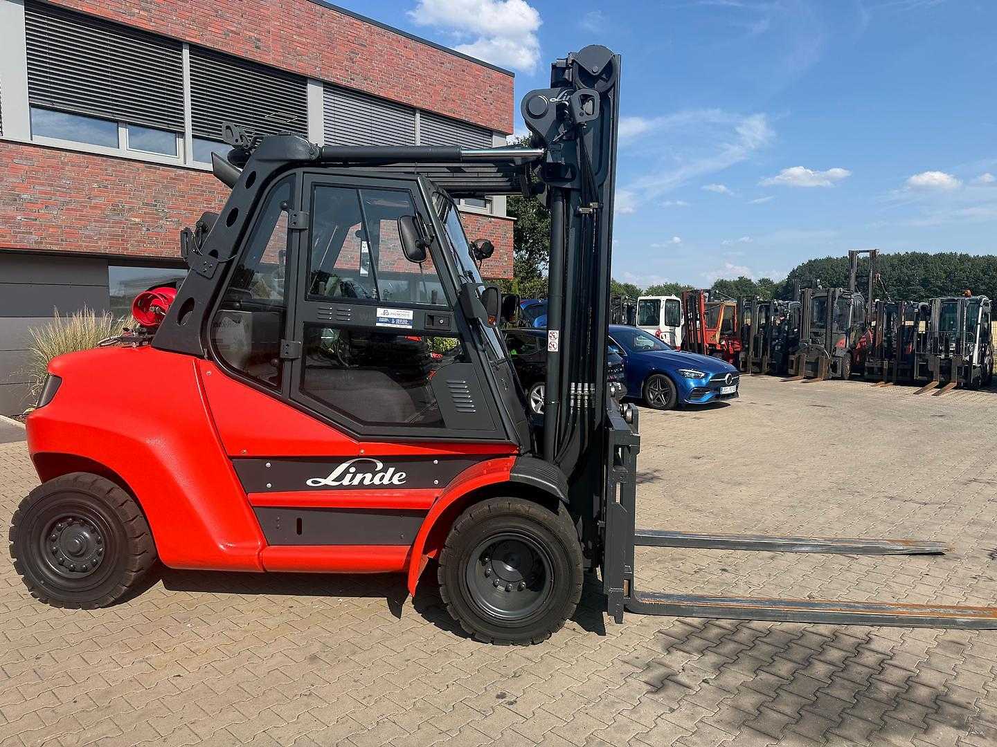 Used Forklift Truck LINDE H 80 T 900 GAS VIERRADFRONTSTAPLER (13060377)