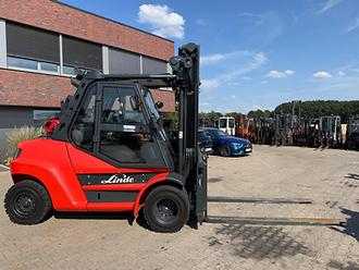 Used Forklift Truck LINDE H 80 T 900 GAS VIERRADFRONTSTAPLER (13060377)
