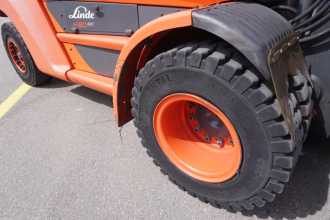 Used Forklift Truck LINDE H 80 T/900 EVO 396-03 GAS VIERRADFRONTSTAPLER (13043712)