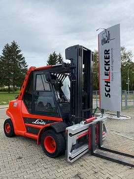 Used Forklift Truck LINDE H 80 T -900 GAS VIERRADFRONTSTAPLER (12308193)