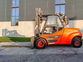 Used Forklift Truck LINDE H 80D-03/1100 DIESEL VIERRADFRONTSTAPLER (12955708)
