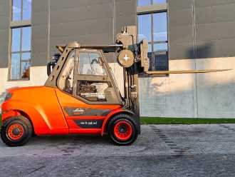 Used Forklift Truck LINDE H 80D-03/1100 DIESEL VIERRADFRONTSTAPLER (12955708)