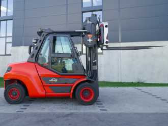 Used Forklift Truck LINDE H 80D-03/900 DIESEL VIERRADFRONTSTAPLER (12734005)