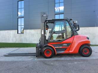 Used Forklift Truck LINDE H 80D-03/900 DIESEL VIERRADFRONTSTAPLER (12784491)