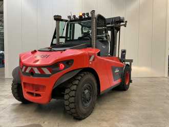 Used Forklift Truck LINDE H120D/1200 DIESEL VIERRADFRONTSTAPLER (12719419)