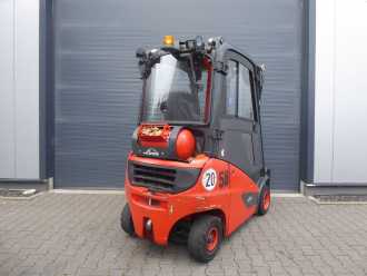 Used Forklift Truck LINDE H14T-01 GAS VIERRADFRONTSTAPLER (13064168)