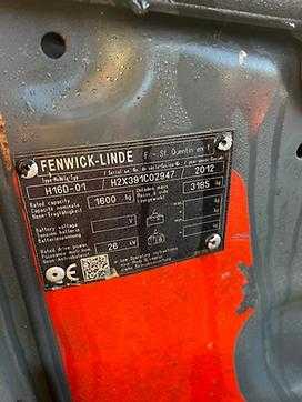 Used Forklift Truck LINDE H16D-01 DIESEL VIERRADFRONTSTAPLER (12926540)