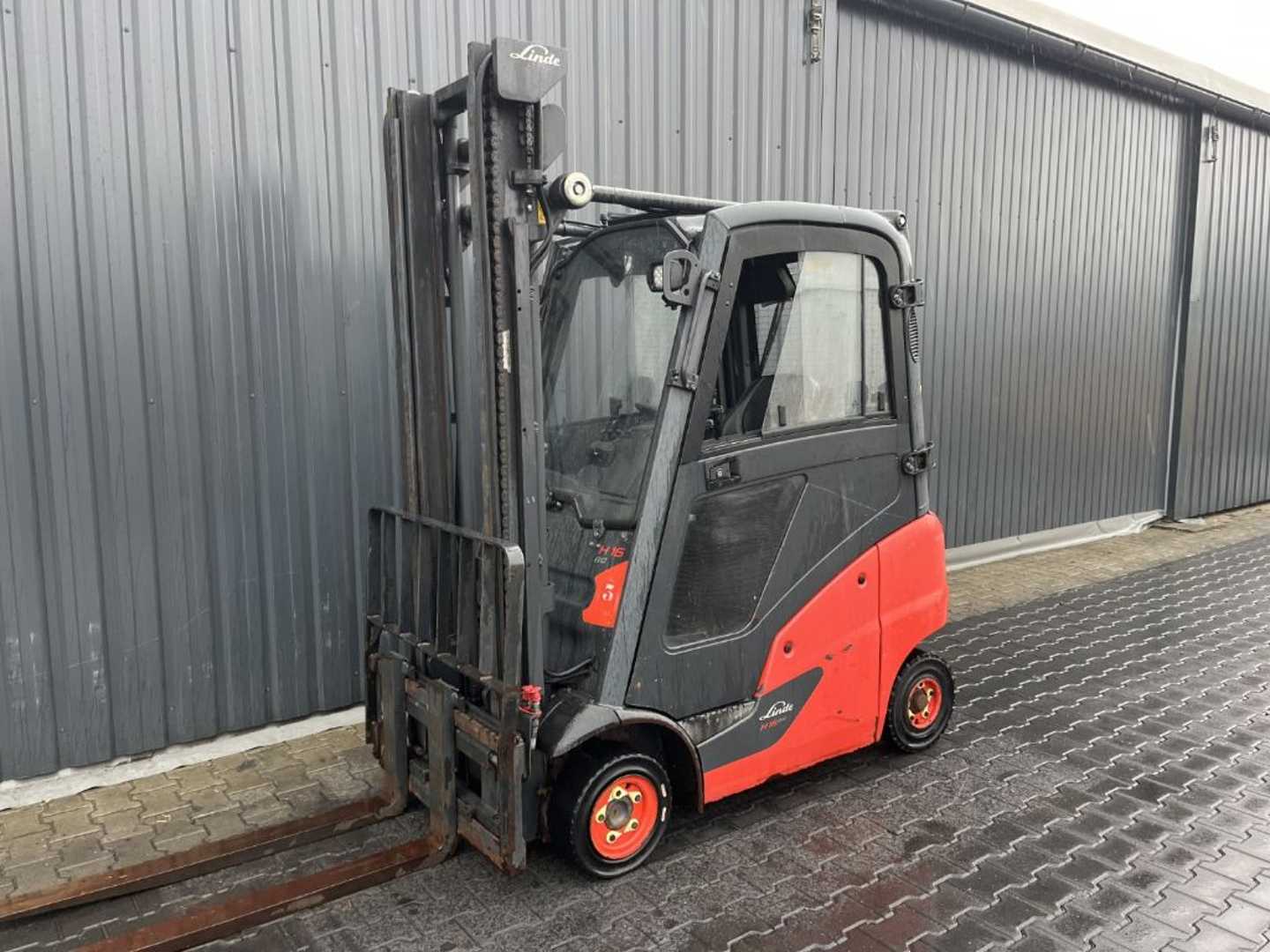 Used Forklift Truck LINDE H16D-01 DIESEL VIERRADFRONTSTAPLER (13044616)