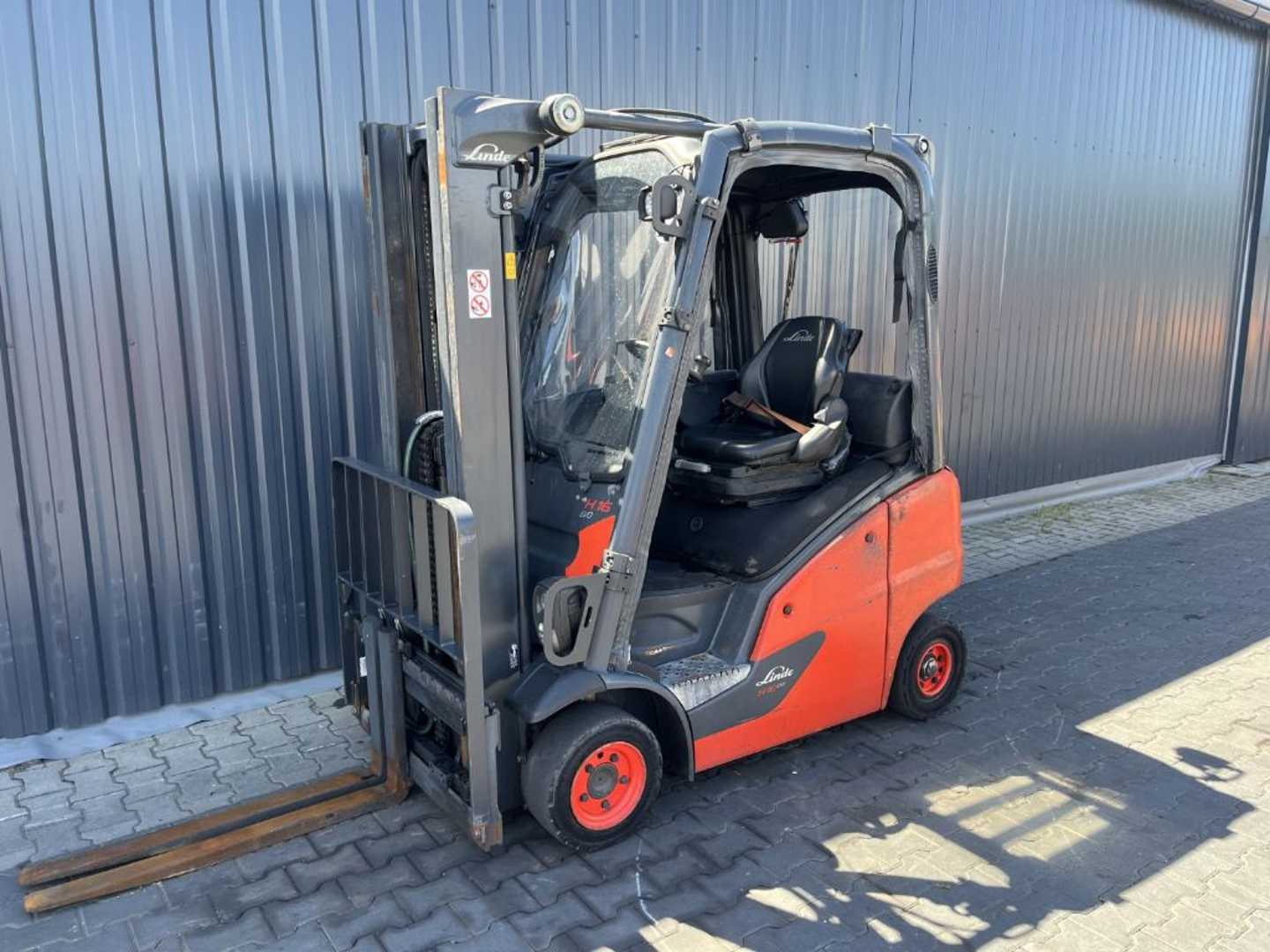 Used Forklift Truck LINDE H16D-01 DIESEL VIERRADFRONTSTAPLER (13053453)