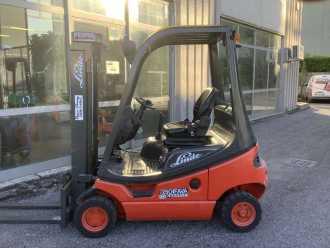 Used Forklift Truck LINDE H16D-03 DIESEL VIERRADFRONTSTAPLER (13076399)