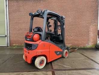 Used Forklift Truck LINDE H18T-01 GAS VIERRADFRONTSTAPLER (13032328)