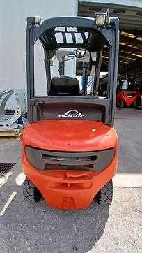 Used Forklift Truck LINDE H20D-01 DIESEL VIERRADFRONTSTAPLER (13001370)