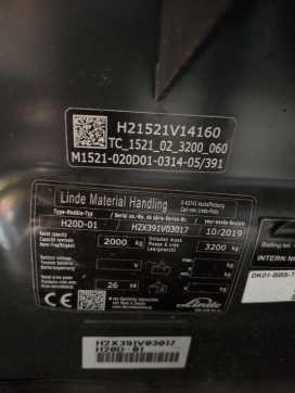 Used Forklift Truck LINDE H20D-391-01 DIESEL VIERRADFRONTSTAPLER (13070642)
