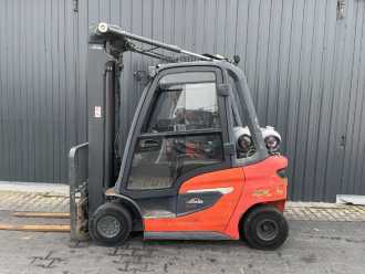 Used Forklift Truck LINDE H20T-01/600 GAS VIERRADFRONTSTAPLER (12961304)