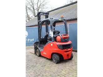 Used Forklift Truck LINDE H20T-01 GAS VIERRADFRONTSTAPLER (13041395)