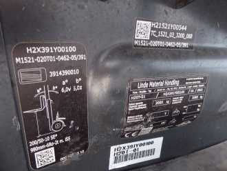 Used Forklift Truck LINDE H20T-01 GAS VIERRADFRONTSTAPLER (13041401)