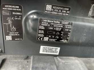 Used Forklift Truck LINDE H20T-01 GAS VIERRADFRONTSTAPLER (13065370)