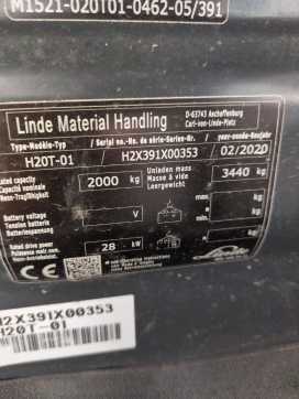 Used Forklift Truck LINDE H20T-391-01 GAS VIERRADFRONTSTAPLER (13065238)