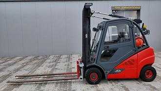 Used Forklift Truck LINDE H20T/600 mit Zinkenversteller Video GAS VIERRADFRONTSTAPLER (13073414)