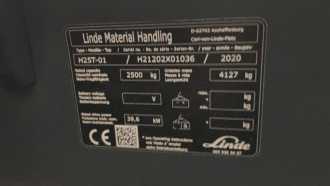 Used Forklift Truck LINDE H25 T: 2,5t (EU5) GAS VIERRADFRONTSTAPLER (13068718)