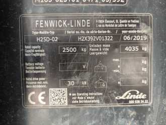 Used Forklift Truck LINDE H25D-02-392 EVO DIESEL VIERRADFRONTSTAPLER (13041427)