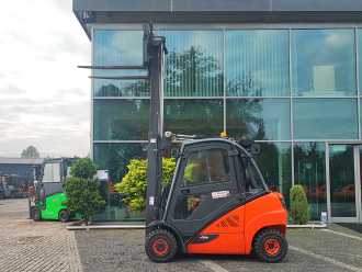 Used Forklift Truck LINDE H25D-02 DIESEL VIERRADFRONTSTAPLER (13005422)