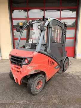 Used Forklift Truck LINDE H25D-02 DIESEL VIERRADFRONTSTAPLER (13049381)