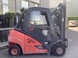 Used Forklift Truck LINDE H25D-02 DIESEL VIERRADFRONTSTAPLER (13060662)