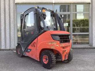 Used Forklift Truck LINDE H25D-02 DIESEL VIERRADFRONTSTAPLER (13060663)