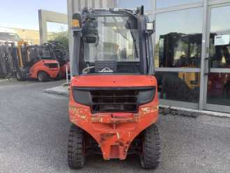Used Forklift Truck LINDE H25D-02 DIESEL VIERRADFRONTSTAPLER (13060663)