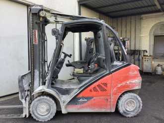 Used Forklift Truck LINDE H25D-02 DIESEL VIERRADFRONTSTAPLER (13072889)