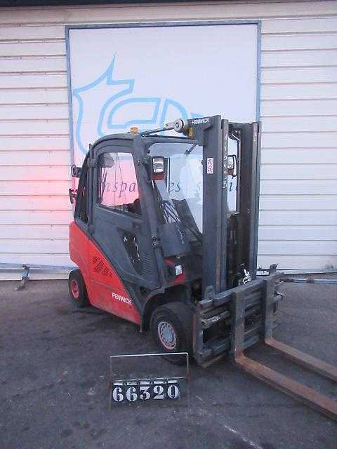 Used Forklift Truck LINDE H25D-02 EVO DIESEL VIERRADFRONTSTAPLER (13020524)