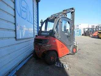 Used Forklift Truck LINDE H25T-01 GAS VIERRADFRONTSTAPLER (13074819)