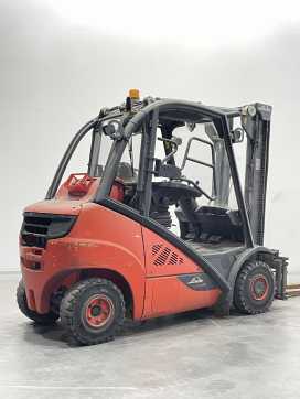 Used Forklift Truck LINDE H25T-02-392 GAS VIERRADFRONTSTAPLER (13049667)