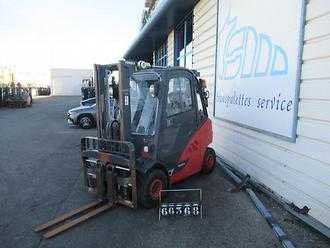 Used Forklift Truck LINDE H25T-02 EVO GAS VIERRADFRONTSTAPLER (13037398)