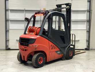 Used Forklift Truck LINDE H25T-02 GAS VIERRADFRONTSTAPLER (13024938)