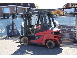 Used Forklift Truck LINDE H30D-01 DIESEL VIERRADFRONTSTAPLER (13041372)