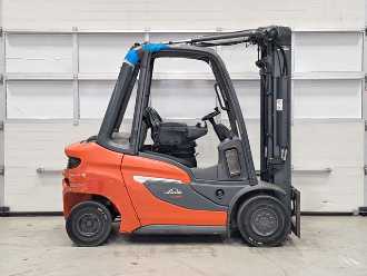Used Forklift Truck LINDE H30D-01 DIESEL VIERRADFRONTSTAPLER (13060674)