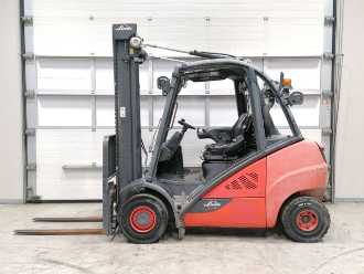 Used Forklift Truck LINDE H30D-02 DIESEL VIERRADFRONTSTAPLER (12900500)