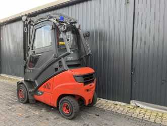 Used Forklift Truck LINDE H30D-02 DIESEL VIERRADFRONTSTAPLER (13004595)