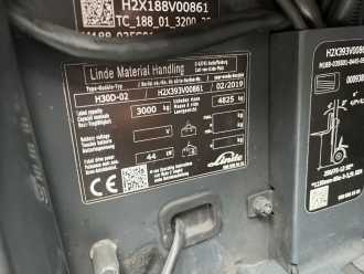 Used Forklift Truck LINDE H30D-02 DIESEL VIERRADFRONTSTAPLER (13004595)