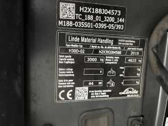 Used Forklift Truck LINDE H30D-02 DIESEL VIERRADFRONTSTAPLER (13018853)